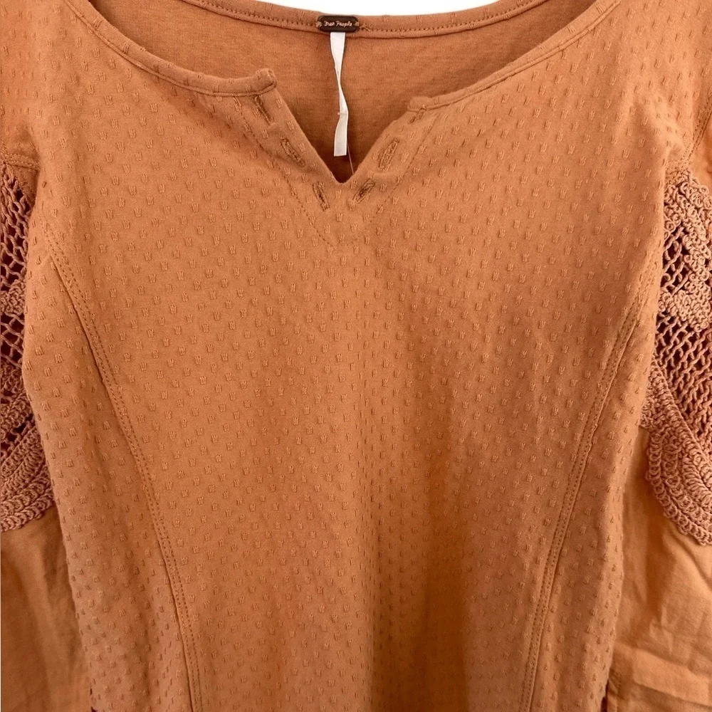 NWT Free People Brunch Date Crochet Lace Top